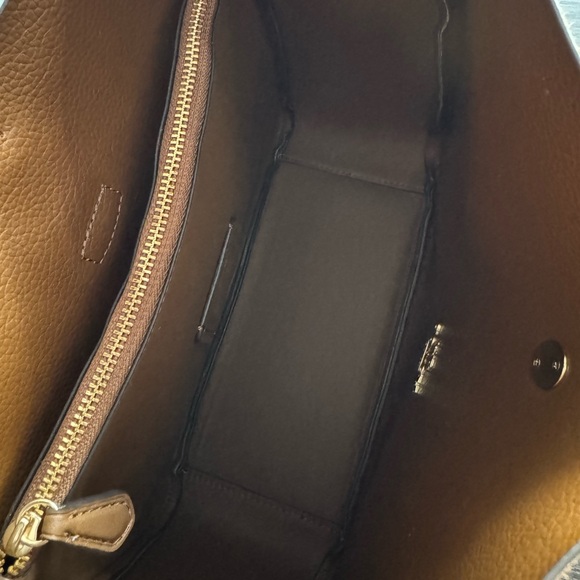 Coach Dark Brown Suede Shoulder Bag - Picture 3 of 3